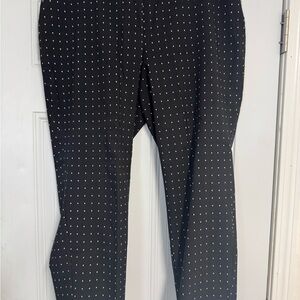 Dalia Women’s Black and White Polka Dot Dress Pants